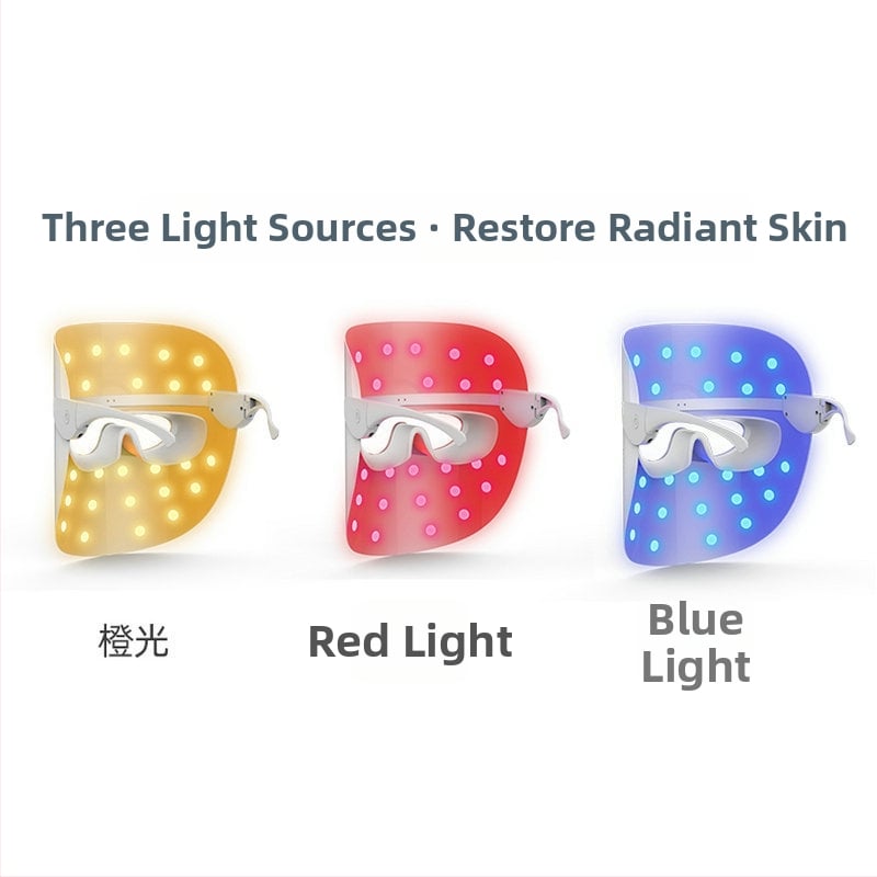 Hordozható fototerápiás arcmaszk a bőrmegújításért, beépített 300–500 mAh akkumulátor, IPX6 vízálló, otthoni használatra