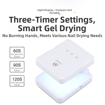 Lampa portabilă pentru uscare unghii, modelul Gzm-002, marcă autohtonă, marcă privată autorizată: Da, ambalaj de bază, pentru persoane obișnuite