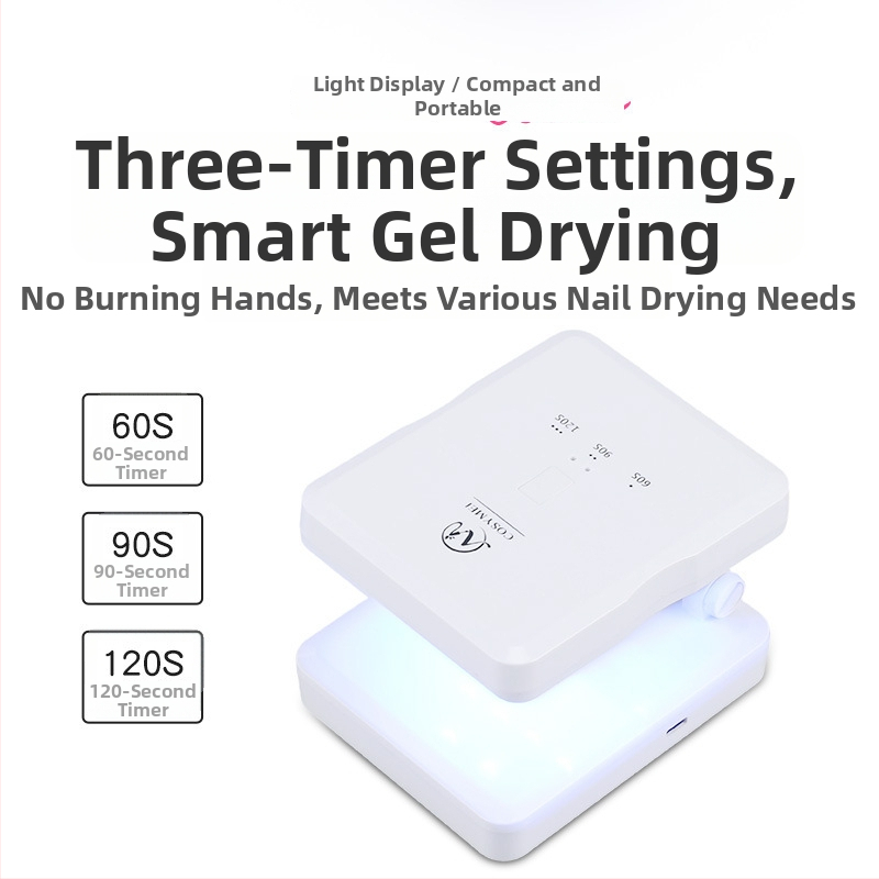 Lampa portabilă pentru uscare unghii, modelul Gzm-002, marcă autohtonă, marcă privată autorizată: Da, ambalaj de bază, pentru persoane obișnuite