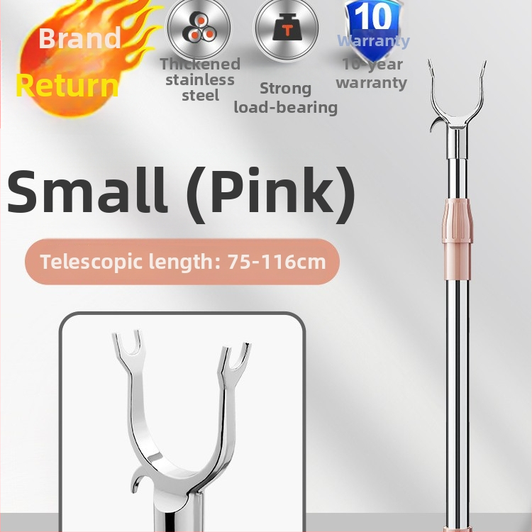 Umeraș extensibil din oțel inoxidabil pentru uscarea hainelor pe balcon – stil minimalist modern, lansare 2025