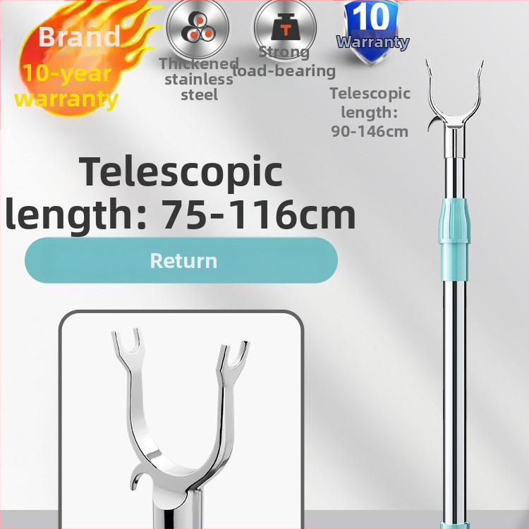 Umeraș extensibil din oțel inoxidabil pentru uscarea hainelor pe balcon – stil minimalist modern, lansare 2025