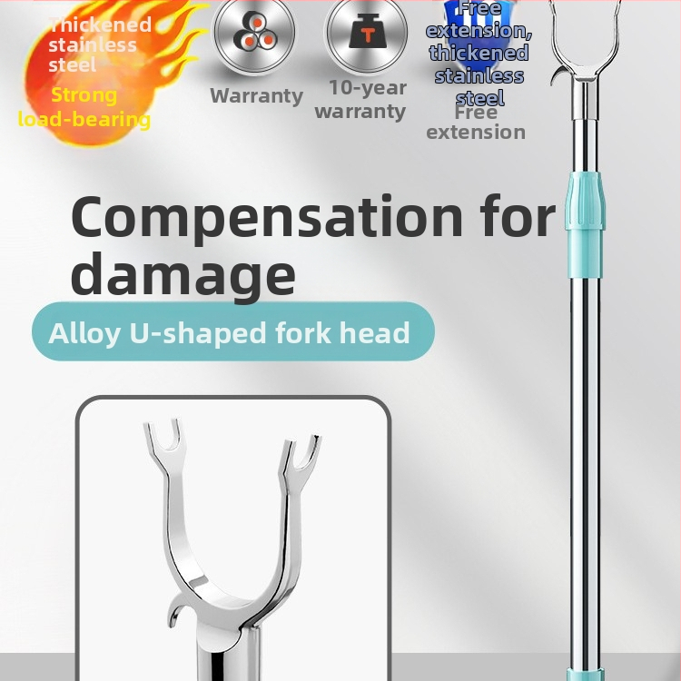 Umeraș extensibil din oțel inoxidabil pentru uscarea hainelor pe balcon – stil minimalist modern, lansare 2025