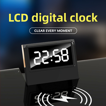 Lampa de birou cu încărcare wireless, difuzor Bluetooth, ceas, control prin atingere, protecție a ochilor, alimentare USB