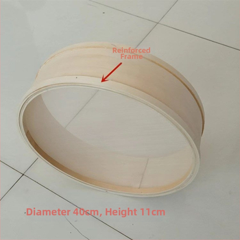 Sită de făină din lemn masiv – design tradițional, cu plasă ultrafină pentru făină, lapte de soia și mălai