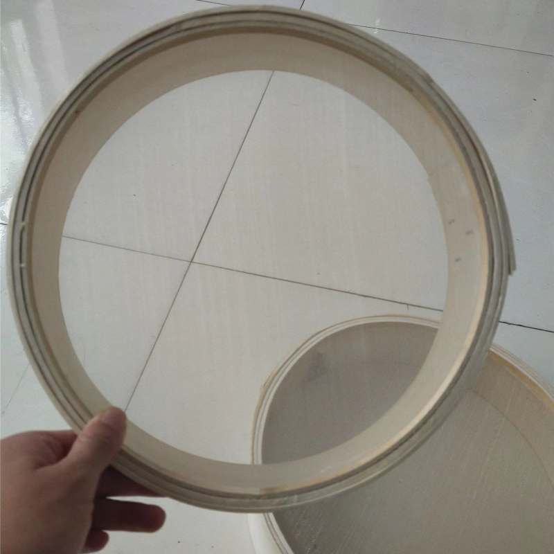 Sită de făină din lemn masiv – design tradițional, cu plasă ultrafină pentru făină, lapte de soia și mălai