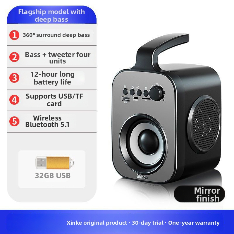 L1 Bluetooth zvučnik s bežičnim subwooferom i tri zvučnika, novi model za ples na trgu, glasno, visokokvalitetan zvuk