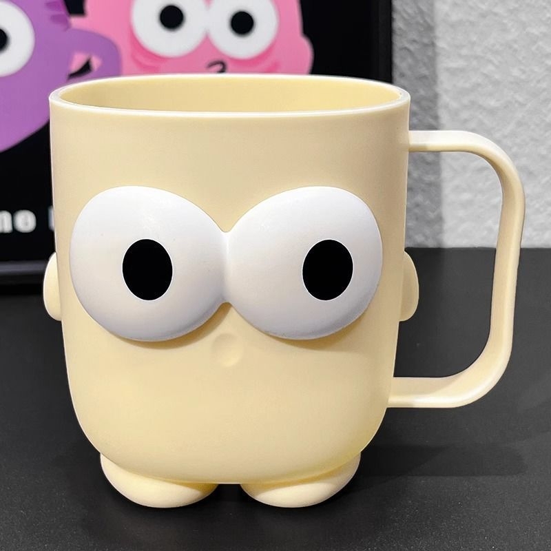Szájöblítő pohár és fogkefés pohár kreatív fogantyúval — Műanyag, Márka: Other, Termékkód: Cartoon mouthwash cup, importált: Nem