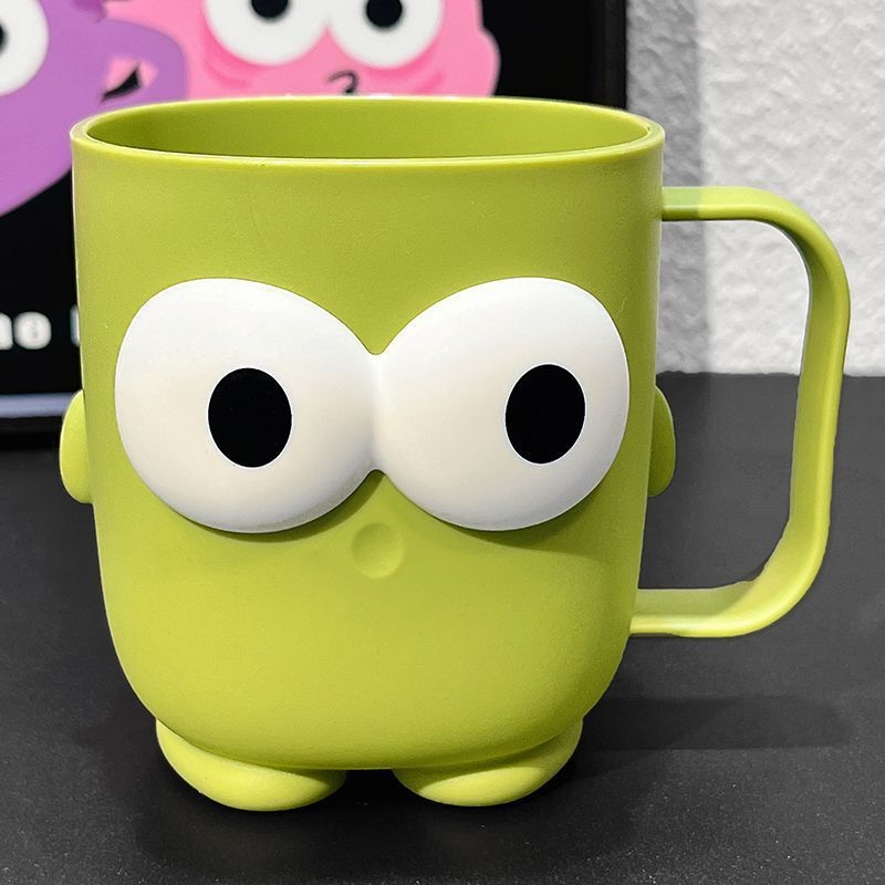 Szájöblítő pohár és fogkefés pohár kreatív fogantyúval — Műanyag, Márka: Other, Termékkód: Cartoon mouthwash cup, importált: Nem