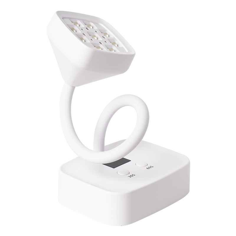 Lampă de unghii pentru birou, cu senzor, reîncărcabilă, design lotus — Model: Electric storage induction lotus lamp, Brand: Dime