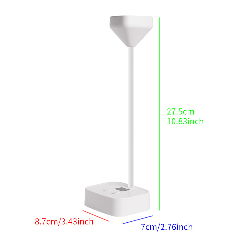 Lampă de unghii pentru birou, cu senzor, reîncărcabilă, design lotus — Model: Electric storage induction lotus lamp, Brand: Dime