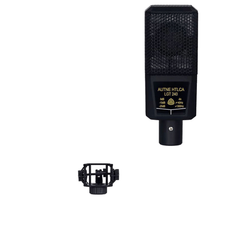 Microfon condenser pentru PC pentru karaoke cu diafragmă mare, baterie încorporată 1200-2000 mAh, autonomie 8-12 h, SNR ≥100 dB, 1 W