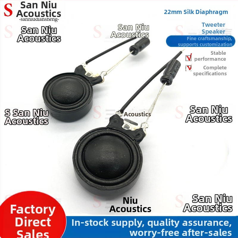 Tweeter cu diafragmă din mătase, difuzor tip dom, 8 Ω, 10 W, circuit magnetic dublu