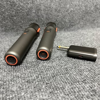 Σύστημα Ασύρματου Μικροφώνου 2 Καναλιών – PartyBox Wireless Mic με ενσωματωμένη μπαταρία, αυτονομία 3–6 ωρών, SNR ≥75 dB, τροφοδοσία 5V