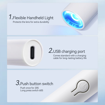 BORN PRETTY lampă portabilă pentru manichiură, model One-Word Lamp, lampă UV fototerapie