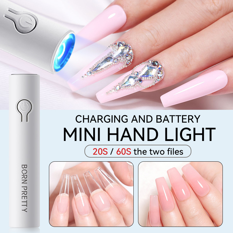 BORN PRETTY lampă portabilă pentru manichiură, model One-Word Lamp, lampă UV fototerapie