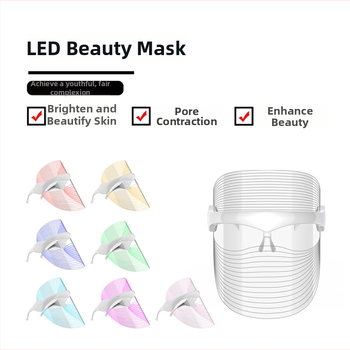 Foton arcmaszk fényterápiával – hordozható, beépített 300–500 mAh-s akkumulátor, otthoni használatra, ajándékdobozos csomagolás