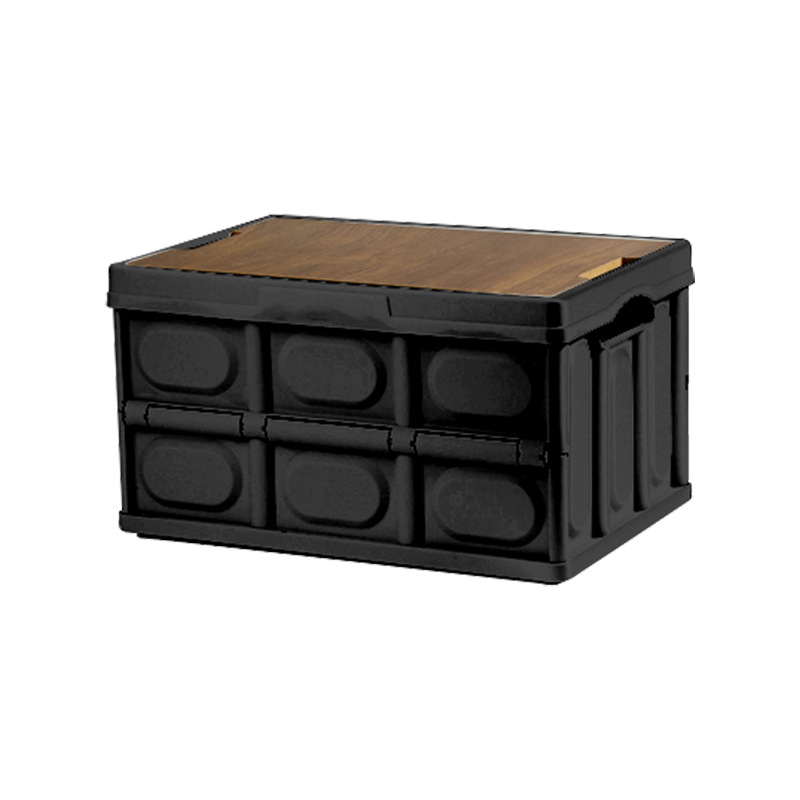 Κυτίο αποθήκευσης αυτοκινήτου για εξωτερικούς χώρους, πτυσσόμενο, φορητό, πλαστικό, 30-40 L, κλείσιμο με καπάκι κλικ