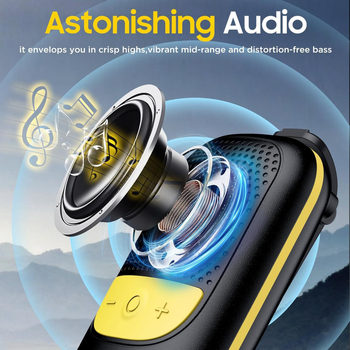 Boxă Bluetooth portabilă pentru exterior cu microfon încorporat, IPX5, Bluetooth 5.3, rază de acțiune 10 m, răspuns în frecvență 100 Hz–20 kHz