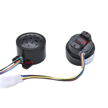 Claxon pentru tricicletă electrică – difuzor 4 în 1, voce de mers înapoi, protecție împotriva furtului (12V, 10W, 1Ω)