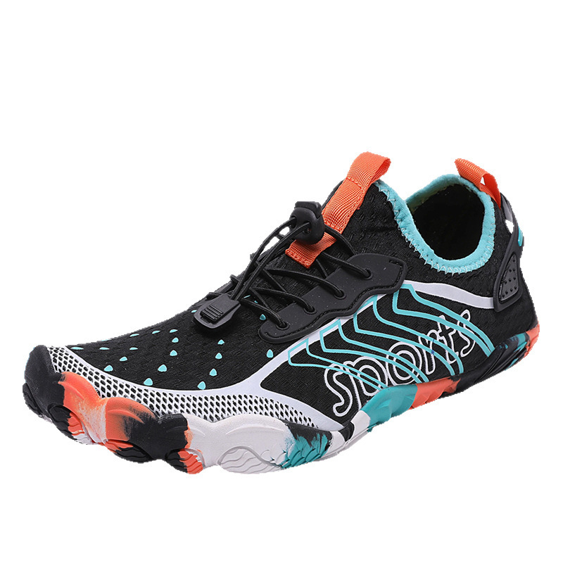 Παπούτσια περάσματος ποταμών – αντιολισθητική καουτσούκ εξωτερική σόλα, παχύτερο πάτο, εσωτερικό από διχτυωτό υλικό, χαμηλό επάνω μέρος