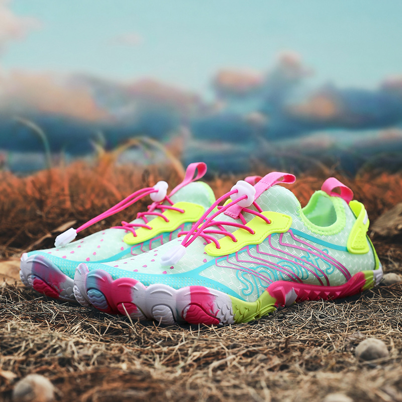 Παπούτσια περάσματος ποταμών – αντιολισθητική καουτσούκ εξωτερική σόλα, παχύτερο πάτο, εσωτερικό από διχτυωτό υλικό, χαμηλό επάνω μέρος