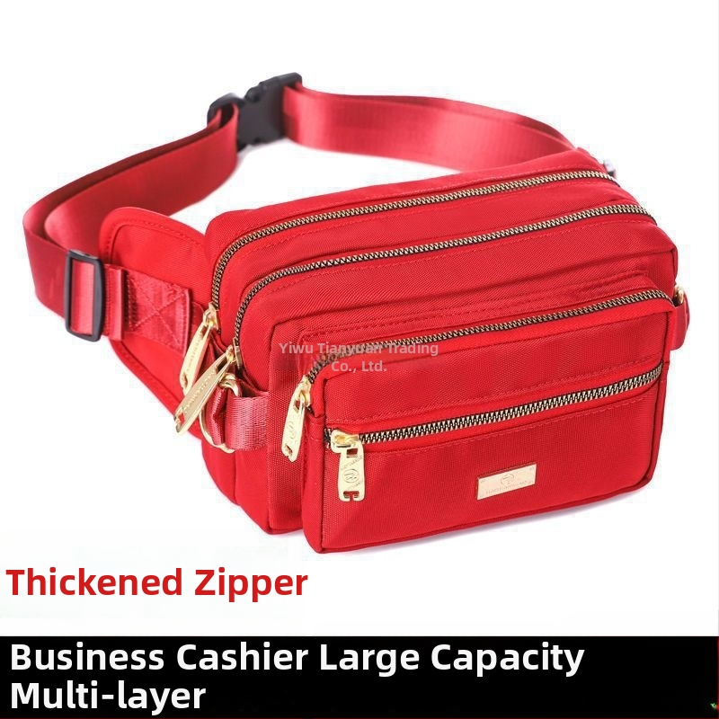 Унисекс спортна талия чанта с Oxford плат, многослойни отделения, подходяща за колоездене и дейности на открито