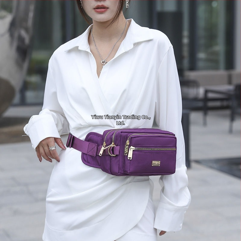 Унисекс спортна талия чанта с Oxford плат, многослойни отделения, подходяща за колоездене и дейности на открито