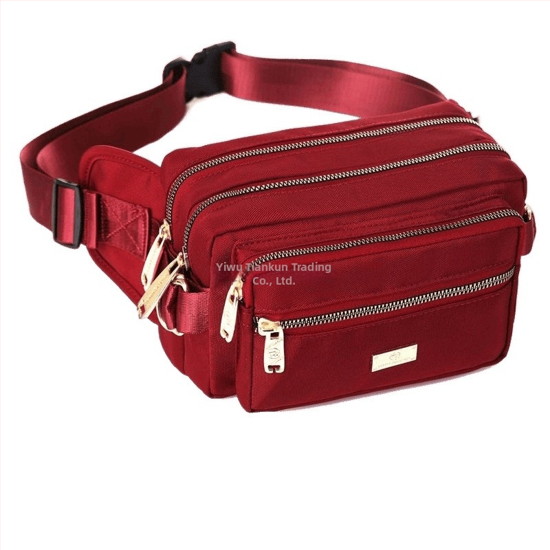 Унисекс спортна талия чанта с Oxford плат, многослойни отделения, подходяща за колоездене и дейности на открито