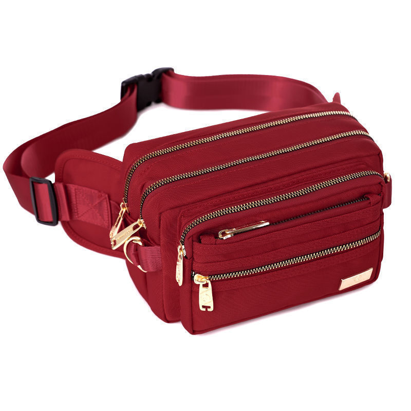 Унисекс спортна талия чанта с Oxford плат, многослойни отделения, подходяща за колоездене и дейности на открито