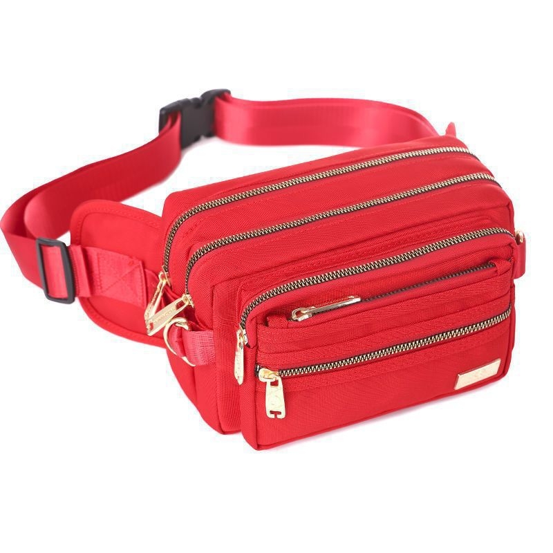 Унисекс спортна талия чанта с Oxford плат, многослойни отделения, подходяща за колоездене и дейности на открито