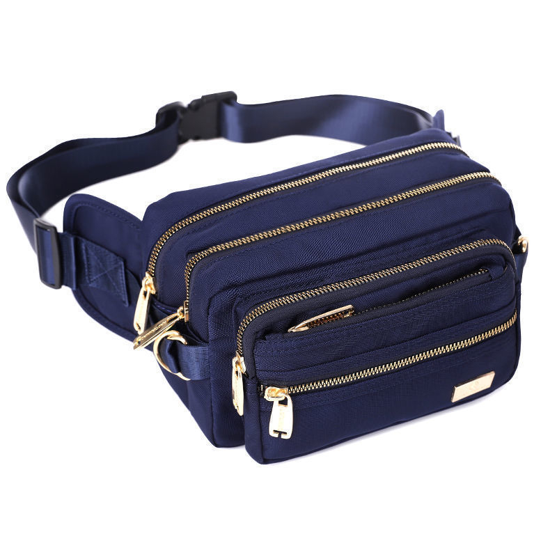 Унисекс спортна талия чанта с Oxford плат, многослойни отделения, подходяща за колоездене и дейности на открито