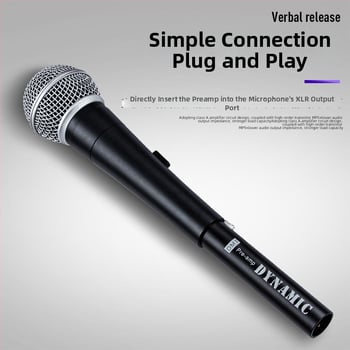 DM1 dinamički mikrofon pretpojačalo i zvučna kartica – SNR <60 dB, Snaga 20