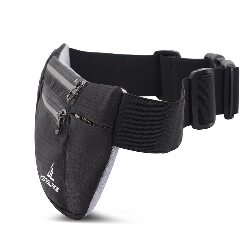 Спортна талия чанта за бягане с бутилка вода — унисекс, райе модел, нейлон, дишаща, водоустойчива, антикрадеж, подплата полиестер