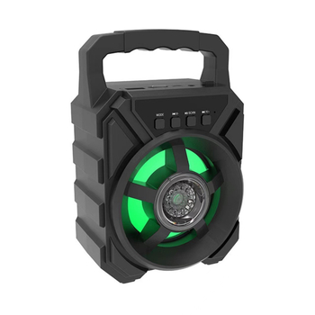 3 ιντσών φορητός Bluetooth ηχείο με υπογούφερ, εξωτερική χρήση, 5W, Bluetooth 5.3, ενσωματωμένη μπαταρία, εύρος 100 Hz–20 kHz, SNR ≥75 dB, εμβέλεια 10 m