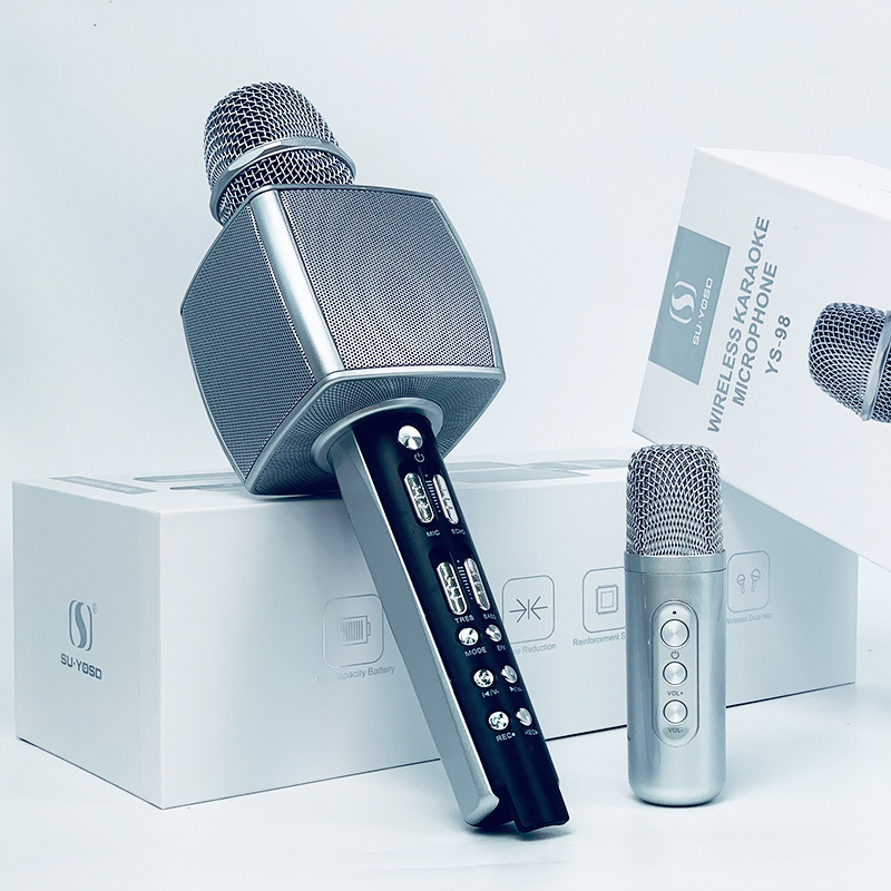 Sve-u-jednom mikrofon i zvučnik za kućne live prijenose, bežični Bluetooth karaoke s mobitelom, model Ys-98