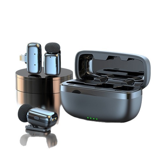Mini8 lavalier mikrofon za mobilni live streaming, ugrađena baterija, Bluetooth 5.3, SNR ≥70 dB, trajanje baterije 3–6 sati