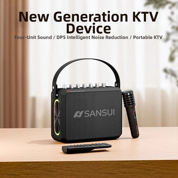 Bluetooth reproduktor na karaoke pre vonkajšie použitie, všetko v jednom s vstavanou batériou, 75W, frekvenčné pásmo 100Hz-20kHz, SNR ≥70dB, 4000–6000mAh