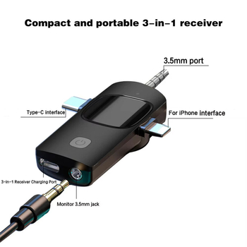 Microfon lavalier wireless K35, Bluetooth 2.1, răspuns în frecvență 60 Hz-15 kHz, SNR ≥60 dB, autonomie baterie 3-6 ore