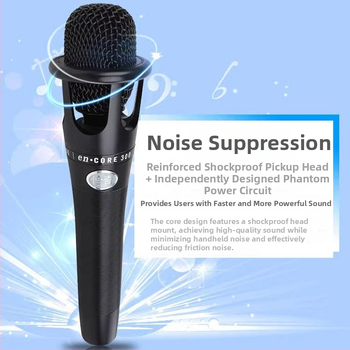 Ručni kondenzatorski mikrofon za prijenos uživo i karaoke, s preklopnim usmjerenjem, SNR ≥70 dB, model e300