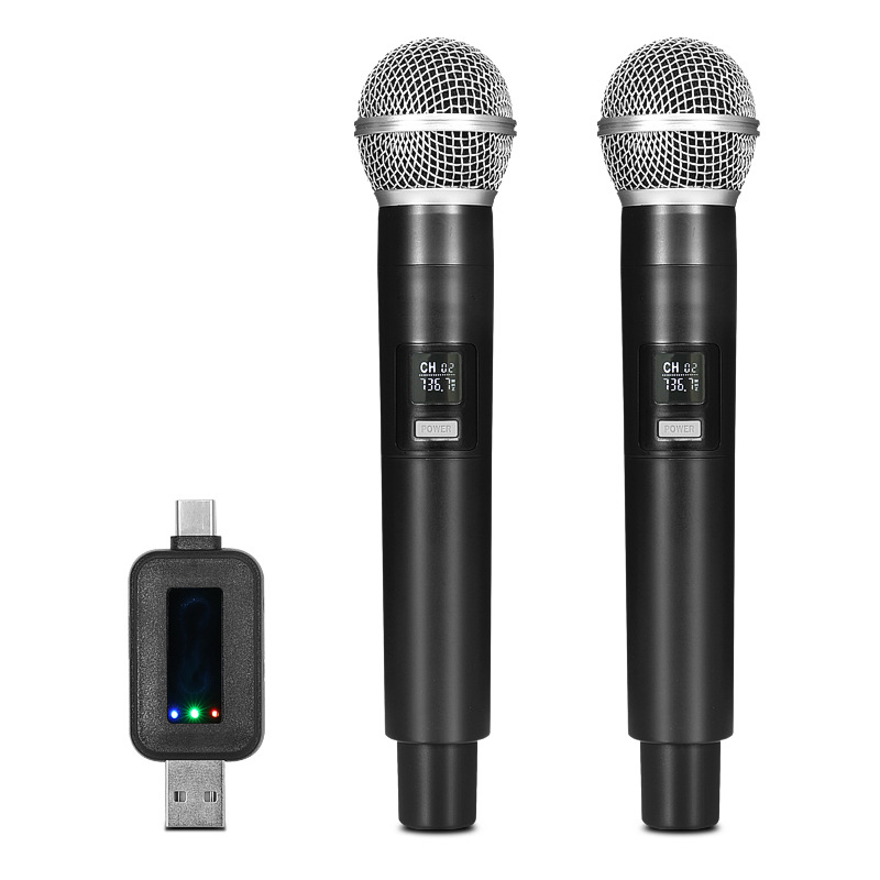 USB kabelski dinamički mikrofon, model K58, za pjevanje, prijenos uživo i podučavanje; frekvencijski odziv 60 Hz–15 kHz, SNR ≥ 70 dB, USB priključak