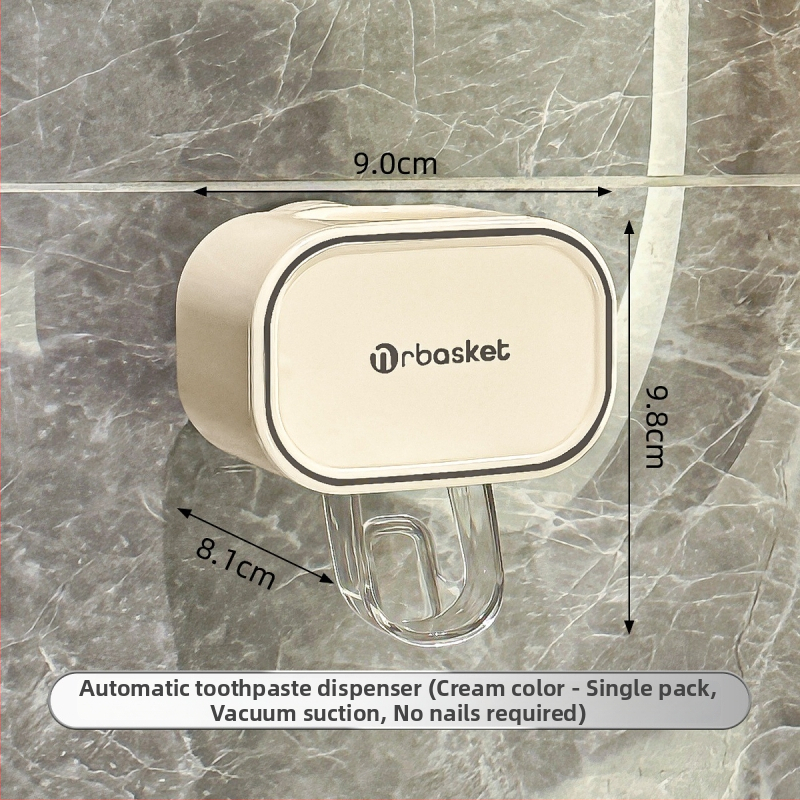Zidni dozirnik za pastu s automatskim radom i instalacijom bez bušenja – kompaktni držač za pastu