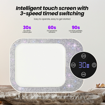 Lampa pentru unghii BM-22, lampă purtabilă, reîncărcabilă, putere mare, uscare rapidă, fototerapie