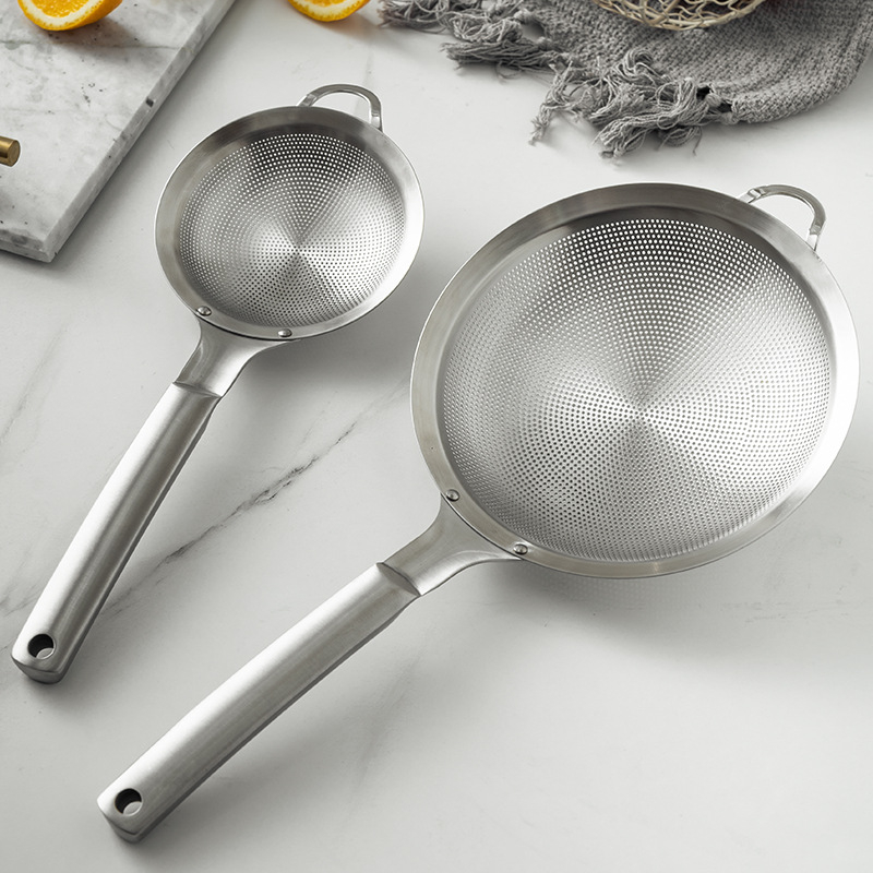 Colander din oțel inoxidabil 316L pentru lapte de soia – filtru de bucătărie cu cârlig unic, protecție împotriva arsurilor