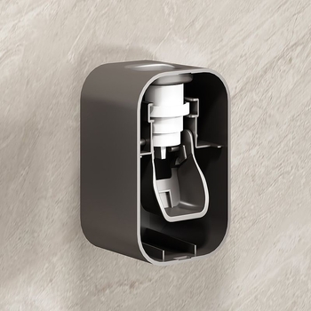 Dozator de pastă de dinți Penny, montat pe perete, fără găuri, complet automat, unitate dintr-o singură bucată