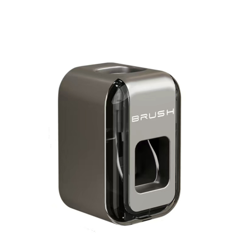 Dozator de pastă de dinți Penny, montat pe perete, fără găuri, complet automat, unitate dintr-o singură bucată