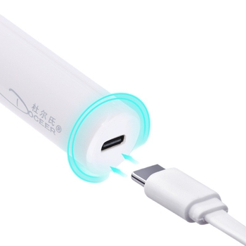 Lampa portabilă pentru unghii P11 de la Duer's, lampă mini pentru manichiură cu terapie luminoasă, uscare rapidă și afișaj de încărcare