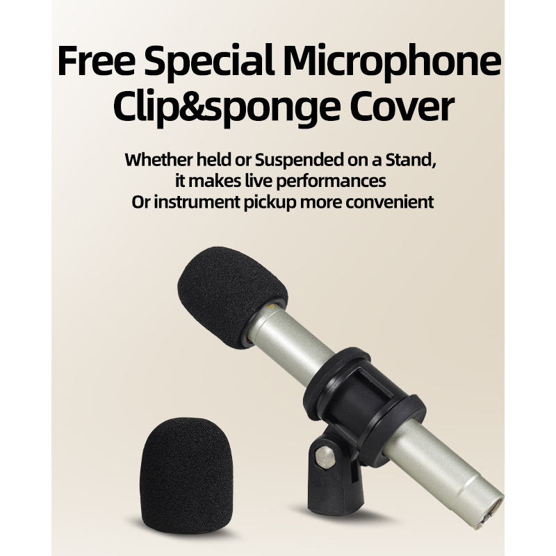 C02 Microfon condensator în formă de stilou – Fără fir, 100 Hz–20 kHz, SNR ≥70 dB, Înregistrări profesionale