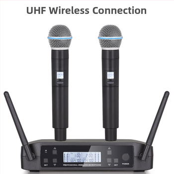 Microfon de mână KTV/performanță, pentru scenă și casă, 60Hz-15kHz, SNR ≥70dB, baterie detașabilă 300–500mAh, corp din metal