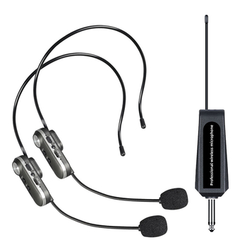 Microfon headset pentru profesori, cu agăţare la ureche, Lavalier, Omnidirecțional, 40 Hz–20 kHz, autonomie baterie 6–8 ore