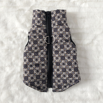 Palton de iarnă pentru câini, exterior poliester cu căptușeală din bumbac, stil minimalist modern